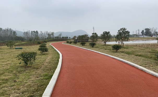 馬鞍山采石九華公園塑膠步道